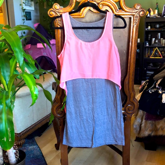 Volcom dress with attached Hi low shirt - Picture 1 of 7